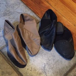 Two pairs of jazz shoes